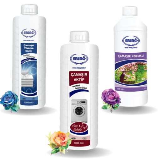 Çamaşır Kokusu 500ml (2 adet) + Çamaşır Aktif (1 adet)