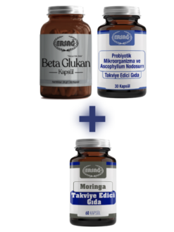 PROBİYOTİK MİKROORGANİZMA VE ASCOPHYLLUM NODOSUM, BETA GLUKAN KAPSÜL ALANA MORİNGA HEDİYE