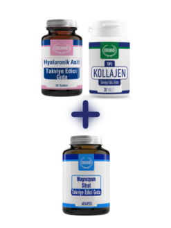 TİP 2 KOLLAJEN TABLET, HYALURONİK ASİT TABLET ALANA MAGNEZYUM SİTRAT HEDİYE