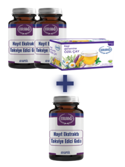 2 ADET HAYIT EKSTRAKTI,1 ADET REGL DÖNEMİNE ÖZEL ÇAY ALANA 1 ADET HAYIT EKSTRAKTI HEDİYE