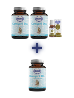 2 ADET KARNIYARIK OTU, 1 ADET KABAK ÇEKİRDEĞİ YAĞI 30 ML ALANA 1 ADET KARNIYARIK OTU HEDİYE