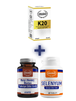 K20 TAKVİYE EDİCİ GIDA ALANA REİŞİ MANTARI VE SELENYUM HEDİYE