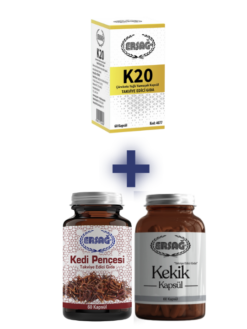 K20 TAKVİYE EDİCİ GIDA  ALANA KEDİ PENÇESİ VE KEKİK KAPSÜL HEDİYE