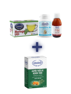 MORİNGA ÇAYI, KARNIYARIK OTU, PROTEC 20 ALANA ASPİR YAĞI VE KEKİK YAĞI KAPSÜL HEDİYE