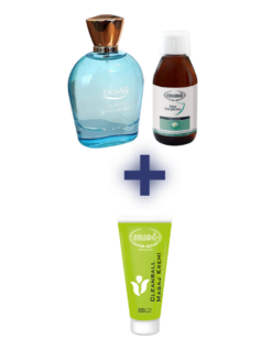 LİLYUM EDP BAYAN PARFÜM 100 cc, AĞIZ GARGARASI 200 ml. ALANA CLEAN BALL MASAJ KREMİ 200 ML HEDİYE
