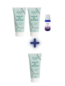2 ADET KAOLİN KİL MASKESİ 100 ML, 1 ADET LAVANTA YAĞI 20 ML ALANA 1 ADET KAOLİN KİL MASKESİ 100 ML HEDİYE