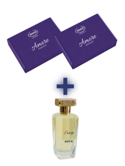 2 ADET AMORE KADIN SETİ  ALANA 1 ADET ESİLA EDP BAYAN PARFÜMÜ 100 cc HEDİYE